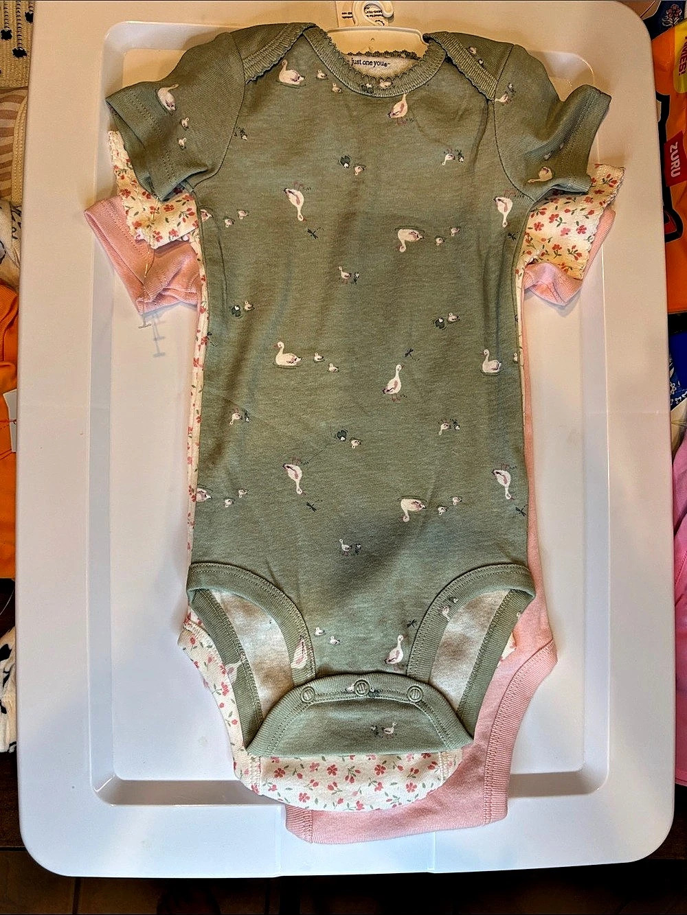 Carter's Babysoft Cotton Bodysuit 3-Piece Set 3-Piece Bodysuit Set in Green &